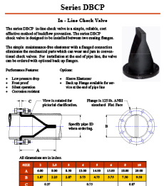 Duckbill Check Valve Data - PDFs